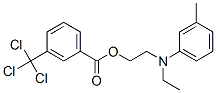 2-[ethyl(3-methylphenyl)amino]ethyl 3-(trichloromethyl)benzoate