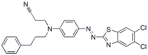 3-[[4-[(5,6-dichlorobenzothiazol-2-yl)azo]phenyl](3-phenylpropyl)amino]propiononitrile