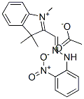 1,3,3-trimethyl-2-[[(2-nitrophenyl)hydrazono]methyl]-3H-indolium acetate