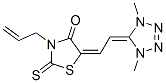 3-allyl-5-[(1,4-dihydro-1,4-dimethyl-5H-tetrazol-5-ylidene)ethylidene]-2-thioxothiazolidin-4-one