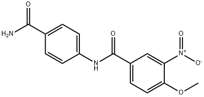N-[4-(aminocarbonyl)phenyl]-4-methoxy-3-nitrobenzamide