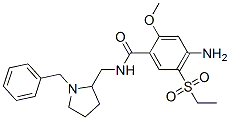 4-amino-N-[(1-benzyl-2-pyrrolidinyl)methyl]-5-(ethylsulphonyl)-2-methoxybenzamide