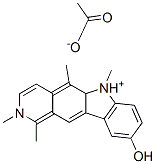 9-hydroxy-1,2,5,6-tetramethyl-6H-pyrido[4,3-b]carbazolium acetate