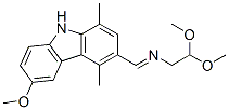 2,2-dimethoxyethyl[(6-methoxy-1,4-dimethyl-9H-carbazol-3-yl)methylene]amine