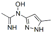 Ethanimidamide,  N-hydroxy-N-(5-methyl-1H-pyrazol-3-yl)-