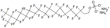 diammonium 3,3,4,4,5,5,6,6,7,7,8,8,9,9,10,10,11,11,12,12,13,13,14,14,15,15,16,16,17,18,18,18-dotriacontafluoro-17-(trifluoromethyl)octadecyl phosphate