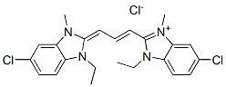 5-chloro-2-[3-(5-chloro-1-ethyl-1,3-dihydro-3-methyl-2H-benzimidazol-2-ylidene)-1-propenyl]-1-ethyl-3-methyl-1H-benzimidazolium chloride