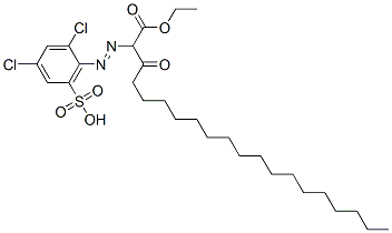 ethyl 2-[(2,4-dichloro-6-sulphophenyl)azo]-3-oxoicosanoate
