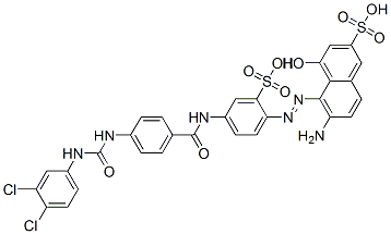 6-amino-5-[[4-[[4-[[[(3,4-dichlorophenyl)amino]carbonyl]amino]benzoyl]amino]-2-sulphophenyl]azo]-4-hydroxynaphthalene-2-sulphonic acid