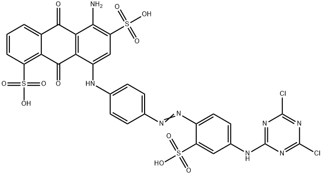 5-amino-8-[[4-[[4-[(4,6-dichloro-1,3,5-triazin-2-yl)amino]-2-sulphophenyl]azo]phenyl]amino]-9,10-dihydro-9,10-dioxoanthracene-1,6-disulphonic acid