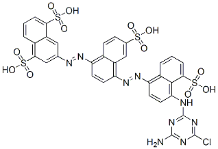3-[[4-[[4-[(4-amino-6-chloro-1,3,5-triazin-2-yl)amino]-5-sulphonaphthyl]azo]-6-sulphonaphthyl]azo]naphthalene-1,5-disulphonic acid