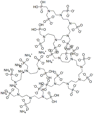 nonaammonium heptahydrogen [2,5,8,11,14,17-hexakis(phosphonatomethyl)-2,5,8,11,14,17-hexaazaoctadecane-1,18-diyl]bisphosphonate