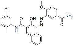 4-[[5-(aminocarbonyl)-2-methoxyphenyl]azo]-N-(5-chloro-2-methylphenyl)-3-hydroxynaphthalene-2-carboxamide