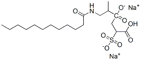 disodium 4-[1-methyl-2-[(1-oxododecyl)amino]ethyl] 2-sulphonatosuccinate