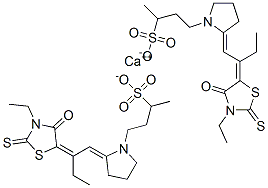 calcium bis[2-[2-(3-ethyl-4-oxo-2-thioxothiazolidin-5-ylidene)butylidene]-alpha-methylpyrrolidine-1-propanesulphonate]