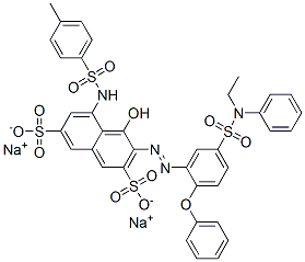 disodium 3-[[5-[(ethylphenylamino)sulphonyl]-2-phenoxyphenyl]azo]-4-hydroxy-5-[[(p-tolyl)sulphonyl]amino]naphthalene-2,7-disulphonate
