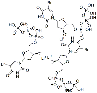 Uridine 5'-(tetrahydrogen triphosphate), 5-bromo-2'-deoxy-, trilithium salt