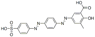 3-methyl-5-[[4-[(4-sulphophenyl)azo]phenyl]azo]salicylic acid