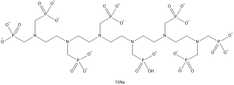 pentadecasodium hydrogen [ethane-1,2-diylbis[[(phosphonatomethyl)imino]ethane-2,1-diyl[(phosphonatomethyl)imino]ethane-2,1-diylnitrilobis(methylene)]]tetrakisphosphonate