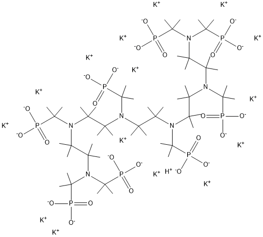 pentadecapotassium hydrogen [ethane-1,2-diylbis[[(phosphonatomethyl)imino]ethane-2,1-diyl[(phosphonatomethyl)imino]ethane-2,1-diylnitrilobis(methylene)]]tetrakisphosphonate