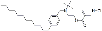 2-[(1,1-dimethylethyl)[(4-dodecylphenyl)methyl]amino]ethyl methacrylate hydrochloride