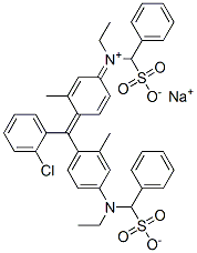 hydrogen [4-[(2-chlorophenyl)[4-[ethyl(sulphonatobenzyl)amino]-o-tolyl]methylene]-3-methylcyclohexa-2,5-dien-1-ylidene](ethyl)(sulphonatobenzyl)ammonium, sodium salt