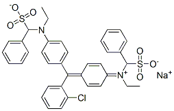 hydrogen [4-[(2-chlorophenyl)[4-[ethyl(sulphonatobenzyl)amino]phenyl]methylene]cyclohexa-2,5-dien-1-ylidene](ethyl)(sulphonatobenzyl)ammonium, sodium salt