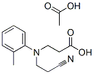 N-(2-cyanoethyl)-O-methyl-N-phenyl-beta-alanine monoacetate