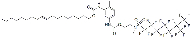 9-octadecenyl [5-[[[2-[[(heptadecafluoroisooctyl)sulphonyl]methylamino]ethoxy]carbonyl]amino]-2-methylphenyl]carbamate