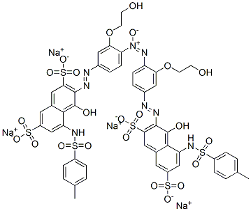 tetrasodium 3,3'-[azoxybis[[3-(2-hydroxyethoxy)-4,1-phenylene]azo]]bis[4-hydroxy-5-[[(p-tolyl)sulphonyl]amino]naphthalene-2,7-disulphonate]