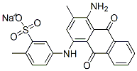 sodium 4-[(4-amino-9,10-dihydro-3-methyl-9,10-dioxo-1-anthryl)amino]toluene-2-sulphonate