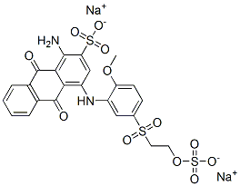 disodium 1-amino-9,10-dihydro-4-[[2-methoxy-5-[[2-(sulphonatooxy)ethyl]sulphonyl]phenyl]amino]-9,10-dioxoanthracene-2-sulphonate