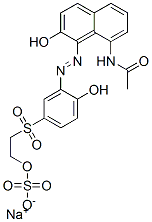 sodium 2-[[3-[(8-acetamido-2-hydroxy-1-naphthyl)azo]-4-hydroxyphenyl]sulphonyl]ethyl sulphate
