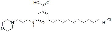 2-[2-[(3-morpholinopropyl)amino]-2-oxoethyl]tetradecenoic acid monohydrochloride