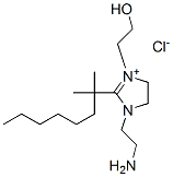 1-(2-aminoethyl)-2-(dimethylheptyl)-4,5-dihydro-3-(2-hydroxyethyl)-1H-imidazolium chloride