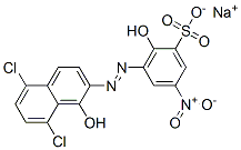 sodium 3-[(5,8-dichloro-1-hydroxy-2-naphthyl)azo]-2-hydroxy-5-nitrobenzenesulphonate