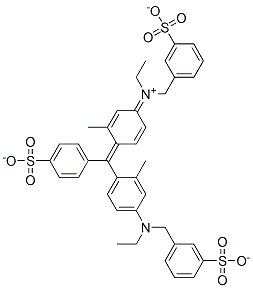 dihydrogen (ethyl)[4-[alpha-[4-[ethyl(3-sulphonatobenzyl)amino]-o-tolyl]-4-sulphonatobenzylidene]-3-methylcyclohexa-2,5-dien-1-ylidene](3-sulphonatobenzyl)ammonium