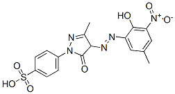 p-[4,5-dihydro-4-[(2-hydroxy-5-methyl-3-nitrophenyl)azo]-3-methyl-5-oxo-1H-pyrazol-1-yl]benzenesulphonic acid