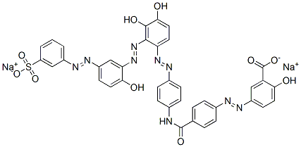 disodium 5-[[4-[[[4-[[dihydroxy[[2-hydroxy-5-[(3-sulphonatophenyl)azo]phenyl]azo]phenyl]azo]phenyl]amino]carbonyl]phenyl]azo]salicylate