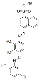 4-[[[(5-chloro-2-hydroxyphenyl)azo]dihydroxyphenyl]azo]naphthalene-1-sulphonic acid, sodium salt