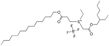 ethyl[2-[(2-ethylhexyl)oxy]-2-oxoethyl][3-oxo-3-(tetradecyloxy)propyl]sulphonium tetrafluoroborate(1-)