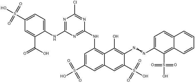 2-[[4-chloro-6-[[8-hydroxy-3,6-disulpho-7-[(1-sulpho-2-naphthyl)azo]-1-naphthyl]amino]-1,3,5-triazin-2-yl]amino]-5-sulphobenzoic acid