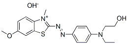2-[[4-[ethyl(2-hydroxyethyl)amino]phenyl]azo]-6-methoxy-3-methylbenzothiazolium hydroxide