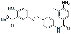 sodium 5-[[4-[(4-amino-3-methylbenzoyl)amino]phenyl]azo]salicylate