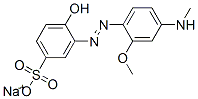 sodium 4-hydroxy-3-[[2-methoxy-4-(N-methylamino)phenyl]azo]benzenesulphonate