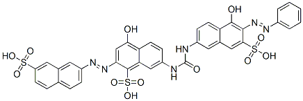 4-hydroxy-7-[[[[5-hydroxy-6-(phenylazo)-7-sulpho-2-naphthyl]amino]carbonyl]amino]-2-[(7-sulpho-2-naphthyl)azo]naphthalenesulphonic acid