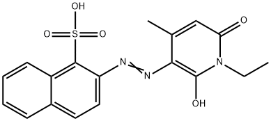 2-[(1-ethyl-1,6-dihydro-2-hydroxy-4-methyl-6-oxo-3-pyridyl)azo]naphthalene-1-sulphonic acid