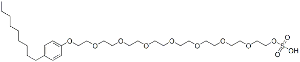 23-(4-nonylphenoxy)-3,6,9,12,15,18,21-heptaoxatricosyl hydrogen sulphate