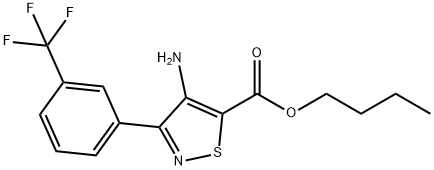 butyl 4-amino-3-[3-(trifluoromethyl)phenyl]isothiazole-5-carboxylate