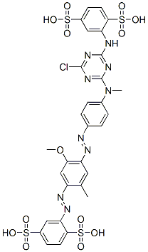 2-[[4-[[4-[[4-chloro-6-[(2,5-disulphophenyl)amino]-1,3,5-triazin-2-yl]methylamino]phenyl]azo]-5-methoxy-2-methylphenyl]azo]benzene-1,4-disulphonic acid